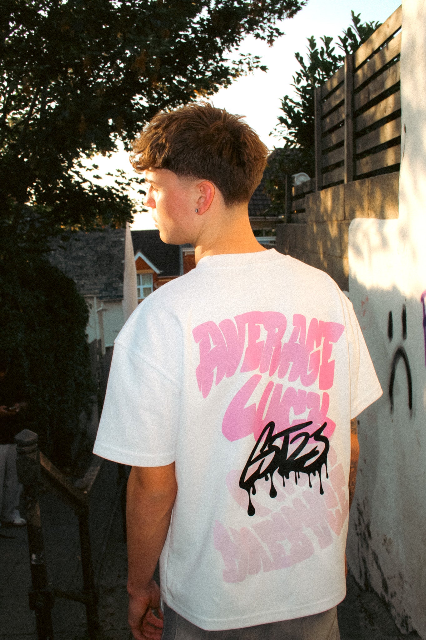 White AverageLuck Tee - First Edition