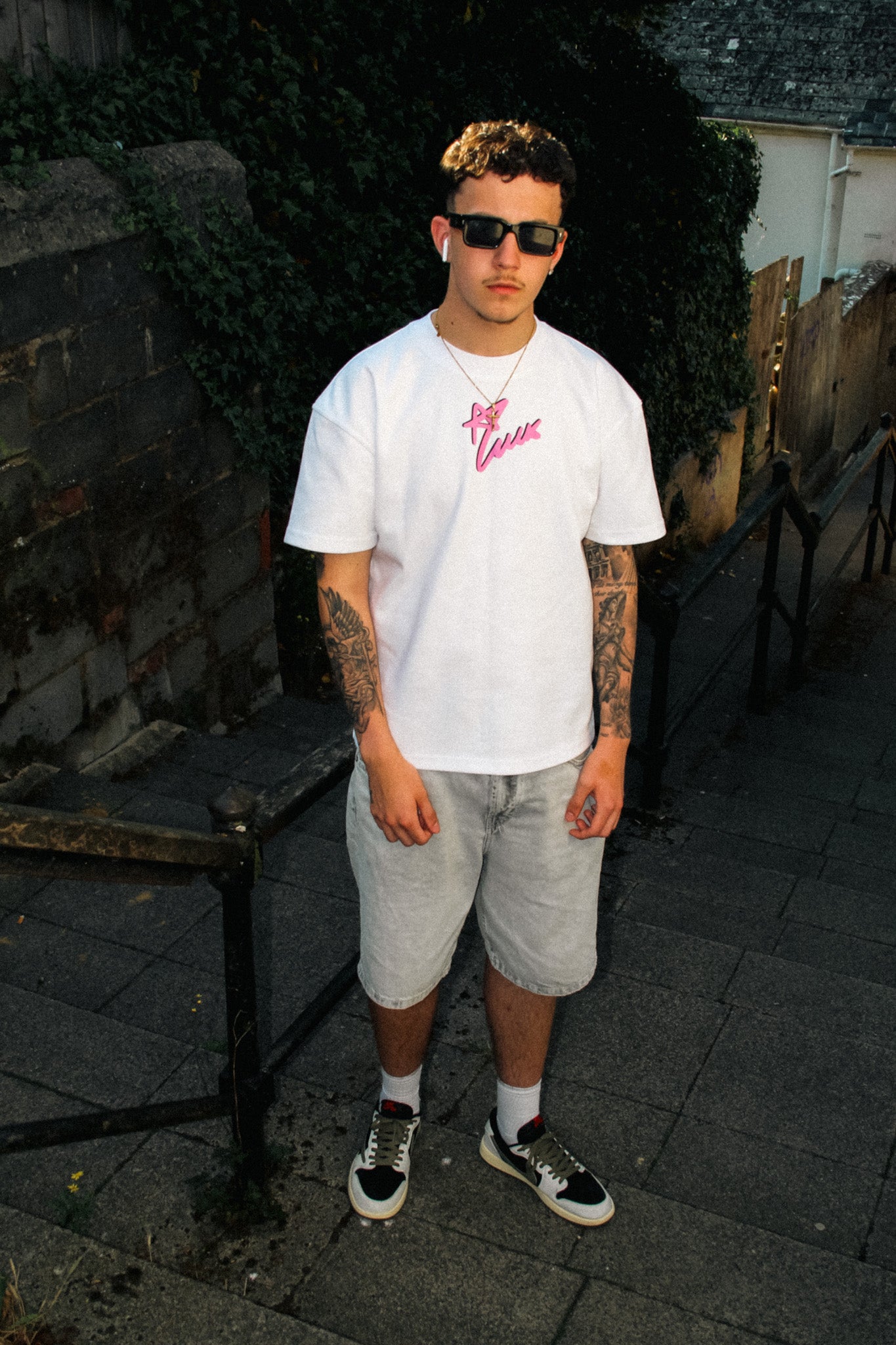 White AverageLuck Tee - First Edition