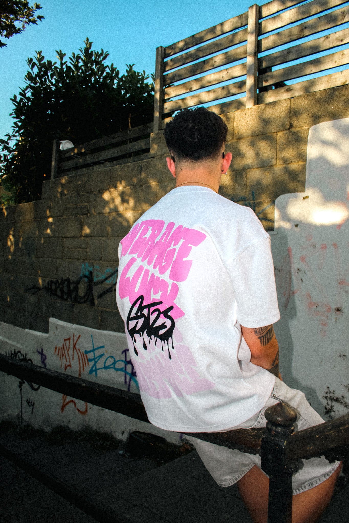 White AverageLuck Tee - First Edition