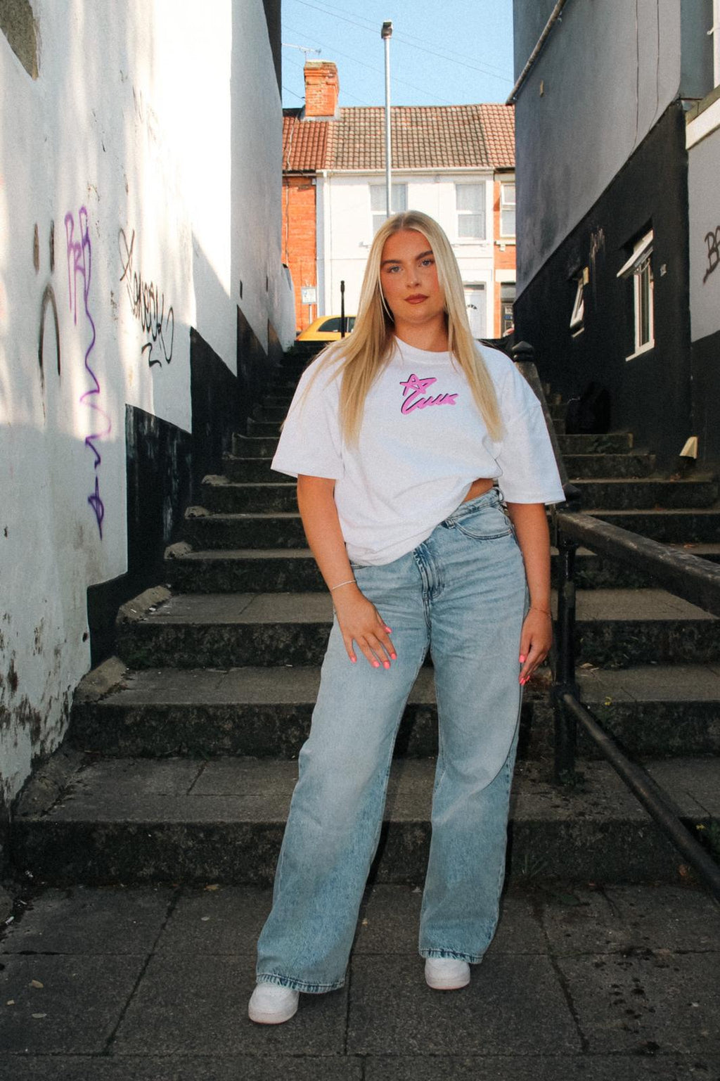White AverageLuck Tee - First Edition