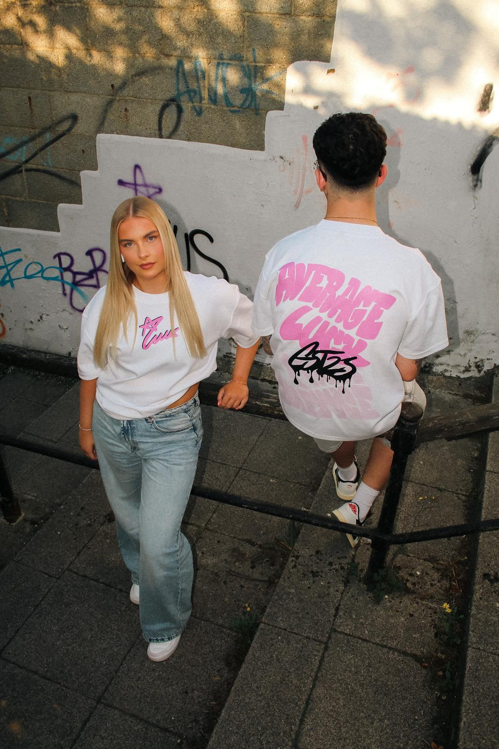White AverageLuck Tee - First Edition